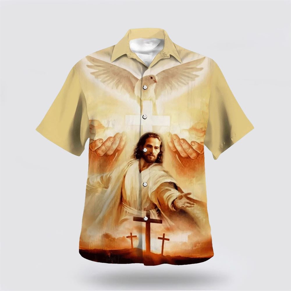 Jesus Christ Reaching Out Hand Hawaiian Shirt Christian Hawaiian Shirt Religious Aloha Shirt 1 sikxlk.jpg