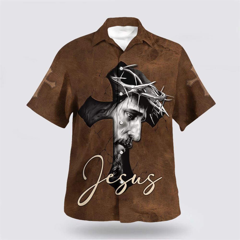 Jesus Cross Hawaiian Shirt Christian Hawaiian Shirt Christian Summer Short Sleeve Shirt 1 xppaxh.jpg