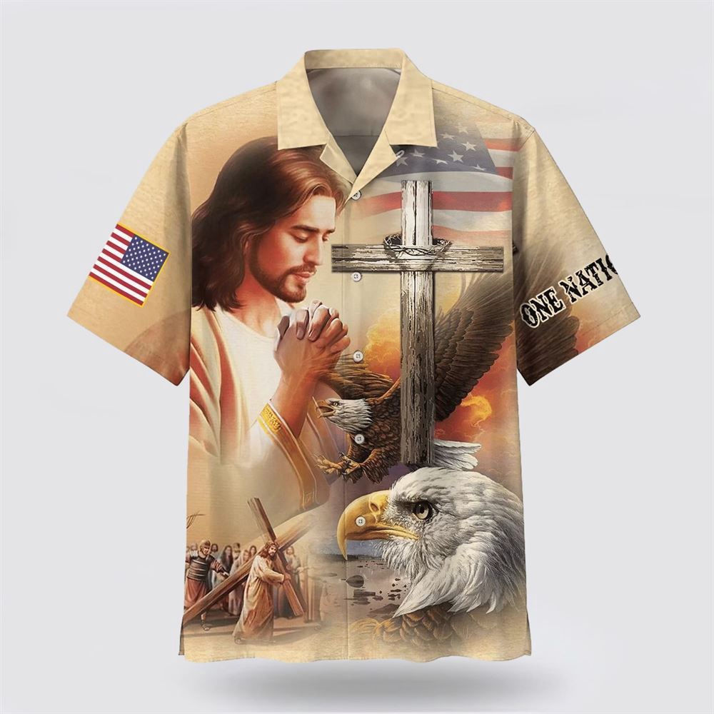 Jesus Eagle One Nation Under God Hawaiian Shirts Christian Hawaiian Shirt Christian Summer Short Sleeve Shirt 1 wqtofs.jpg Jesus Eagle One Nation Under God Hawaiian Shirts Christian Hawaiian Shirt Christian Summer Short Sleeve Shirt 1 wqtofs.jpg