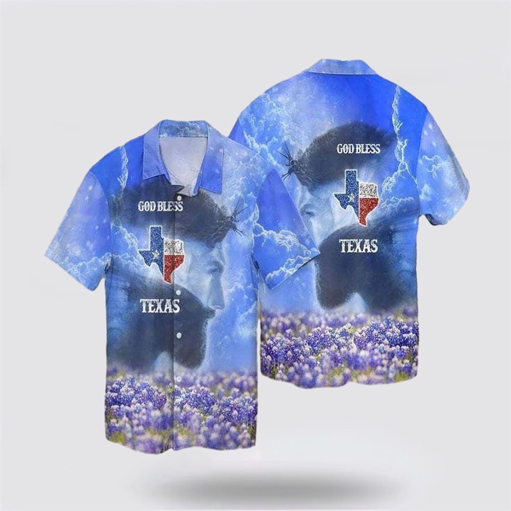 Jesus God Bless Texas Christian USA Faith Hawaiian Shirt Religious Hawaiian Shirt Christian Aloha Shirt Christian Gift 1 hs0zyn.jpg