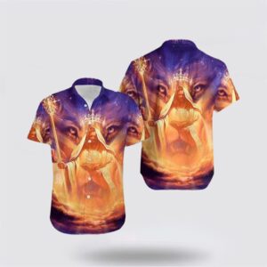 Jesus Hawaiian Shirt, Jesus God Lion…