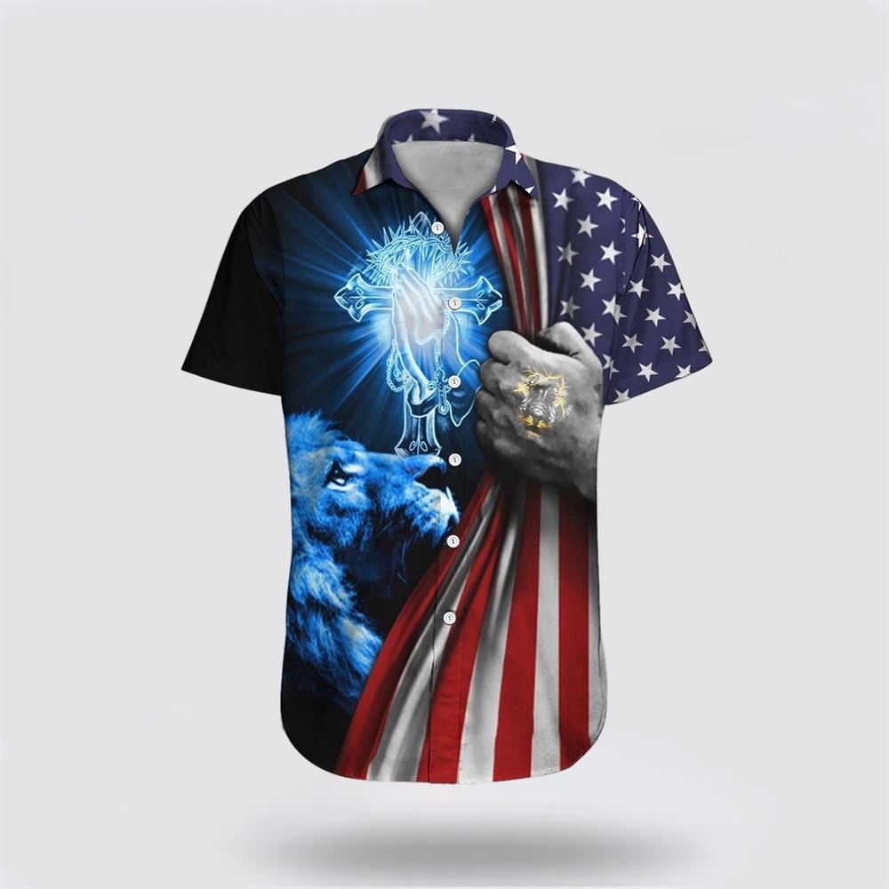 Jesus Hawaiian Shirt Cross mix Flag Christian Hawaiian Shirt Christian Summer Short Sleeve Shirt 1 hx2wod.jpg