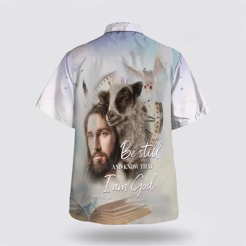 Jesus Holding A Lamb Be Still And Know That I Am God Hawaiian Shirts Christian Hawaiian Shirt Christian Summer Short Sleeve Shirt 2 acdhfc.jpg
