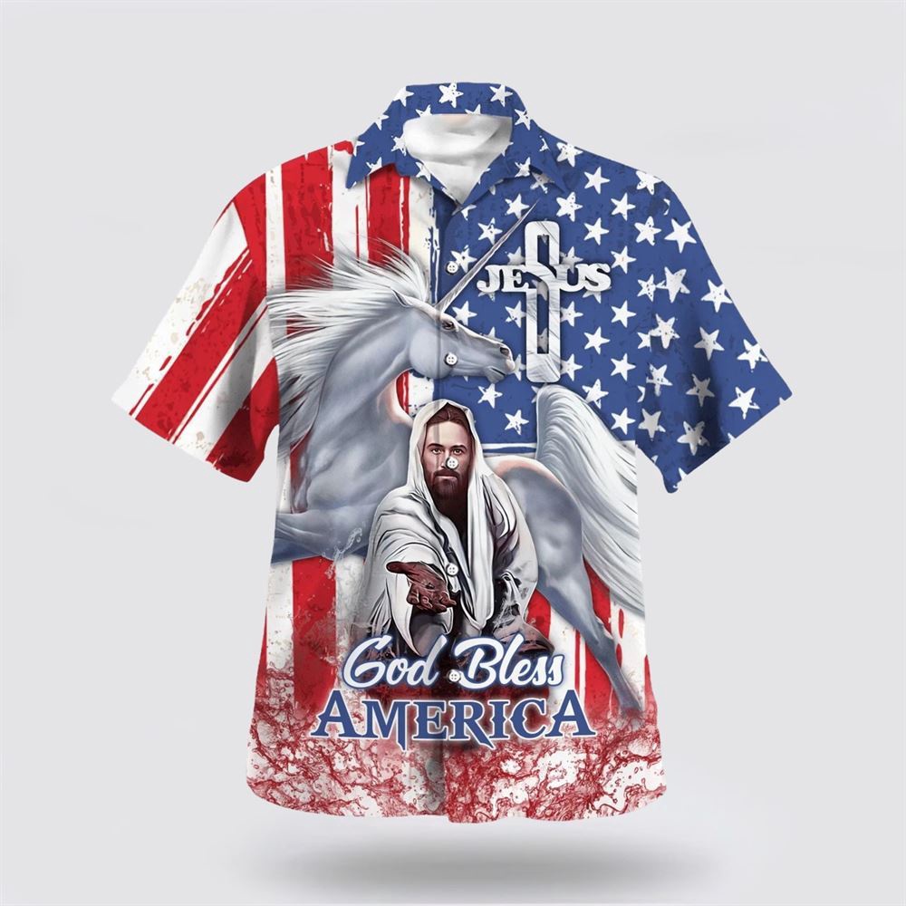 Jesus Horse God Bless America Hawaiian Shirt Christian Hawaiian Shirt Christian Summer Short Sleeve Shirt 1 z2svkg.jpg Jesus Horse God Bless America Hawaiian Shirt Christian Hawaiian Shirt Christian Summer Short Sleeve Shirt 1 z2svkg.jpg
