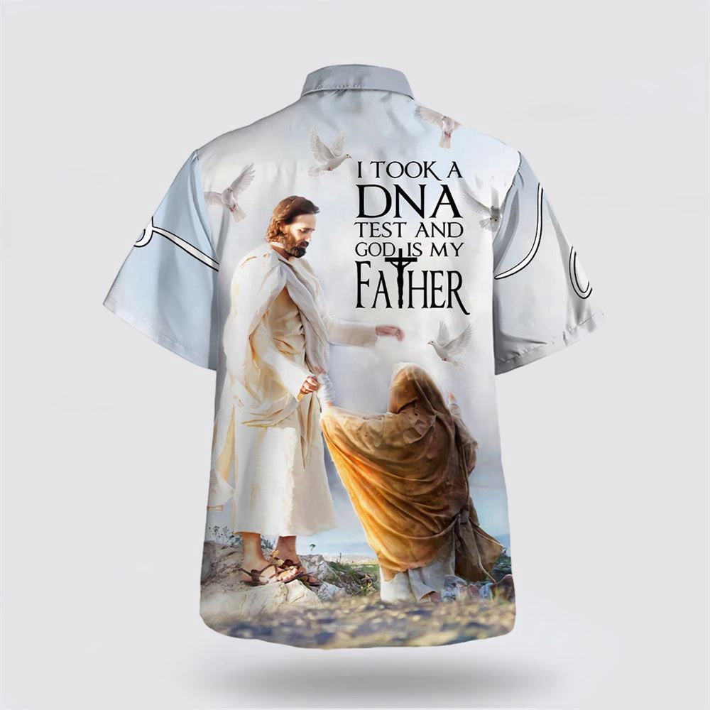 Jesus I Took A Dna Test And God Is My Father Hawaiian Shirt Christian Hawaiian Shirt Christian Summer Short Sleeve Shirt 2 crtlph.jpg