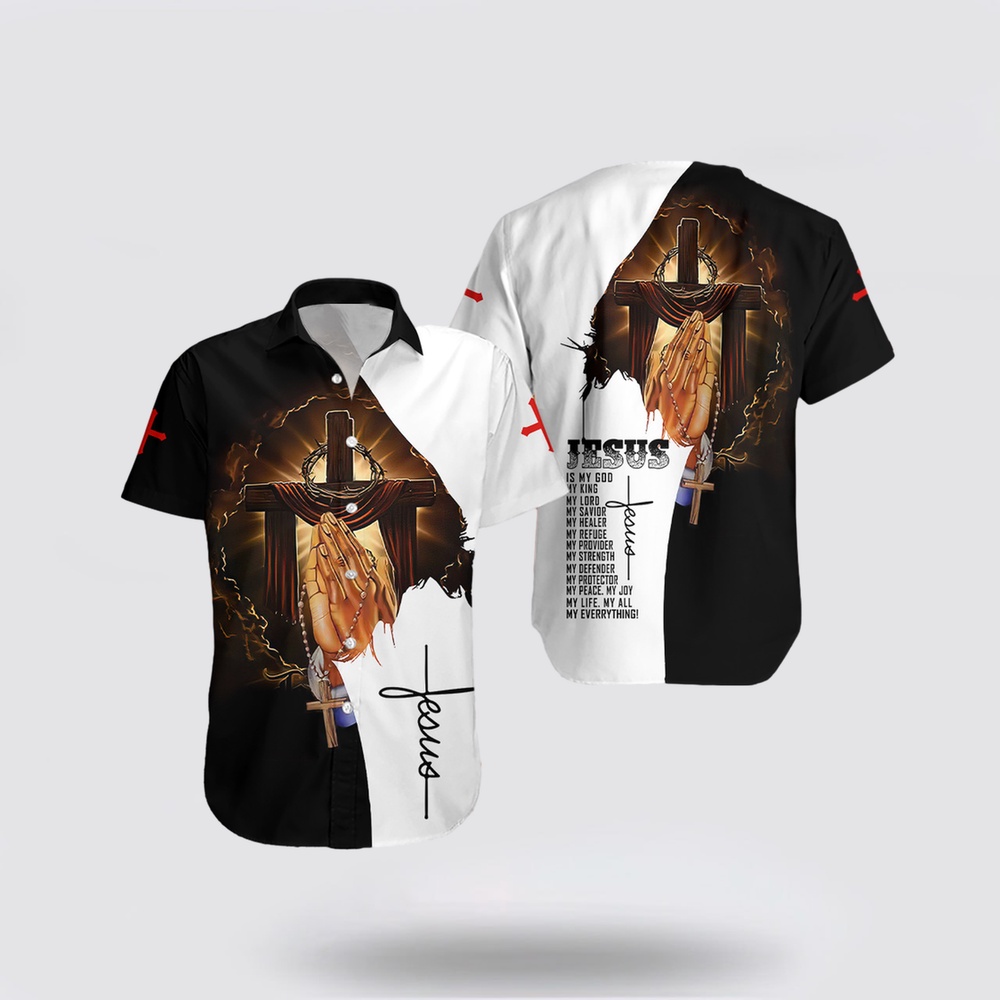 Jesus Is My God Hawaiian Shirt Religious Hawaiian Shirt Christian Aloha Shirt Christian Gift 1 mqh27f.jpg