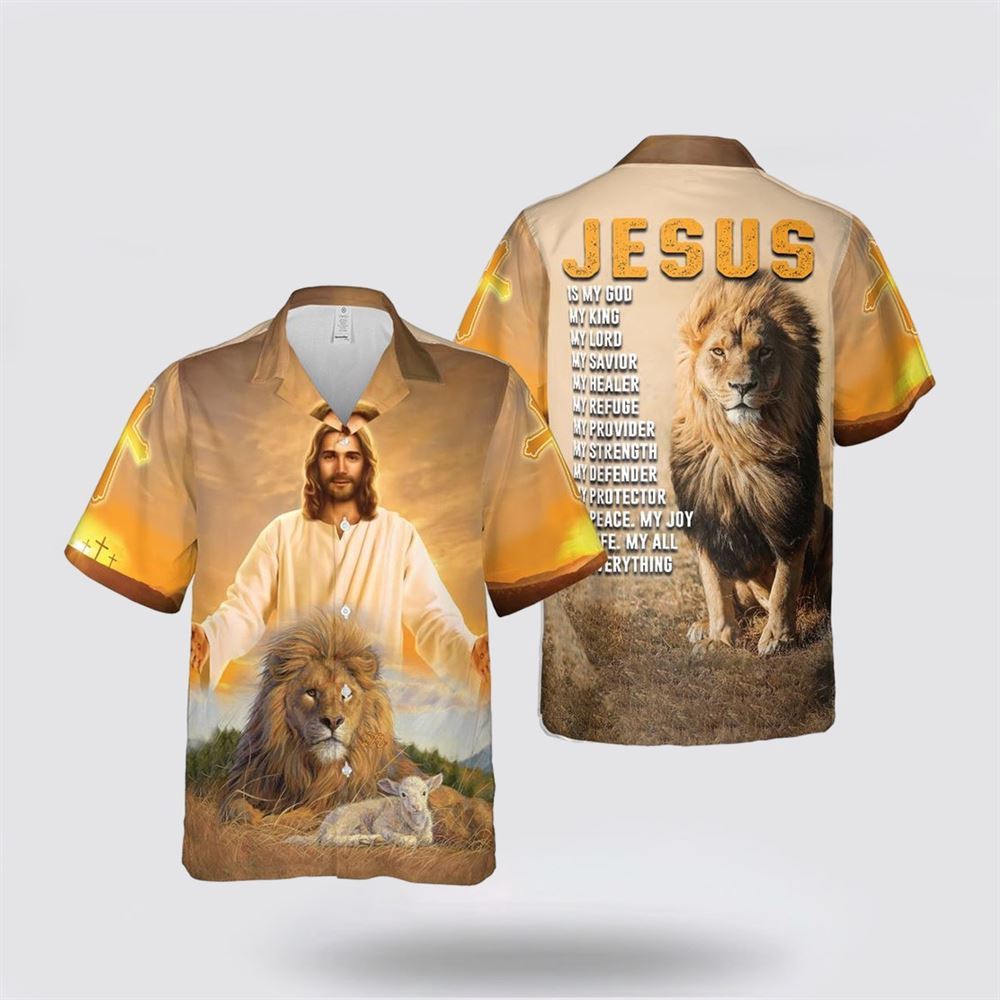 Jesus Is My God Hawaiian Shirts Religious Hawaiian Shirt Christian Aloha Shirt Christian Gift 1 kwmbcf.jpg