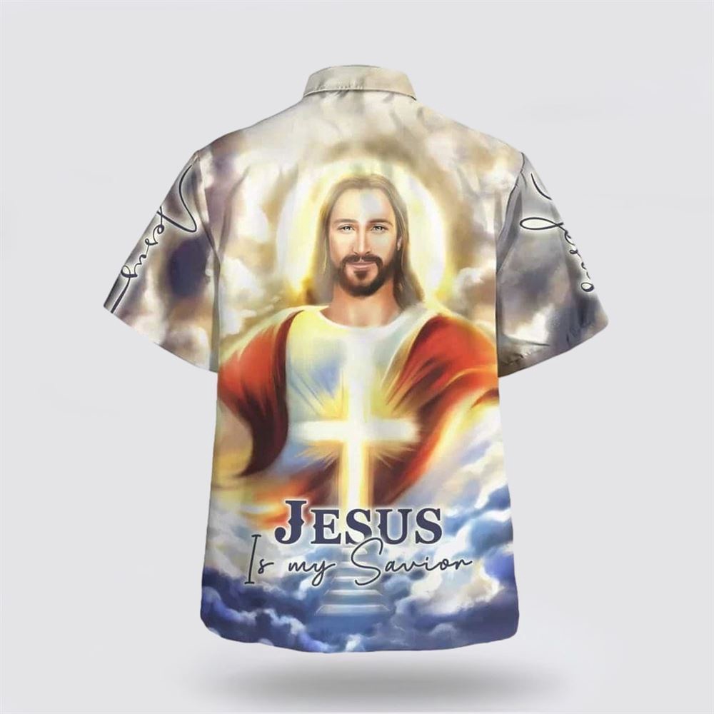 Jesus Is My Savior Cross Hawaiian Shirts For Men Christian Hawaiian Shirt Christian Summer Short Sleeve Shirt 2 g9ofio.jpg