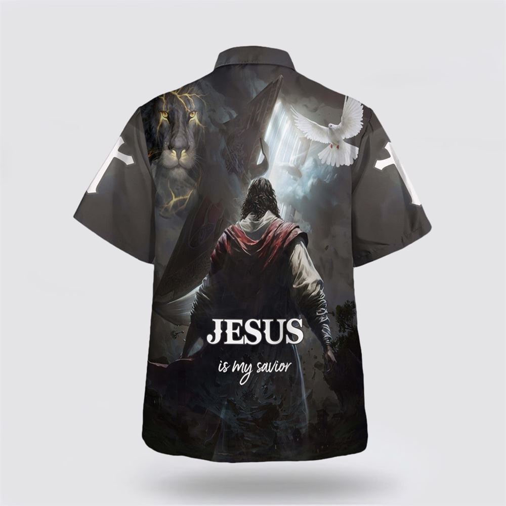 Jesus Is My Savior Hawaiian Shirt Christ Jesus Anh The Lion Hawaiian Shirts Christian Hawaiian Shirt Christian Summer Short Sleeve Shirt 2 hgqbp8.jpg