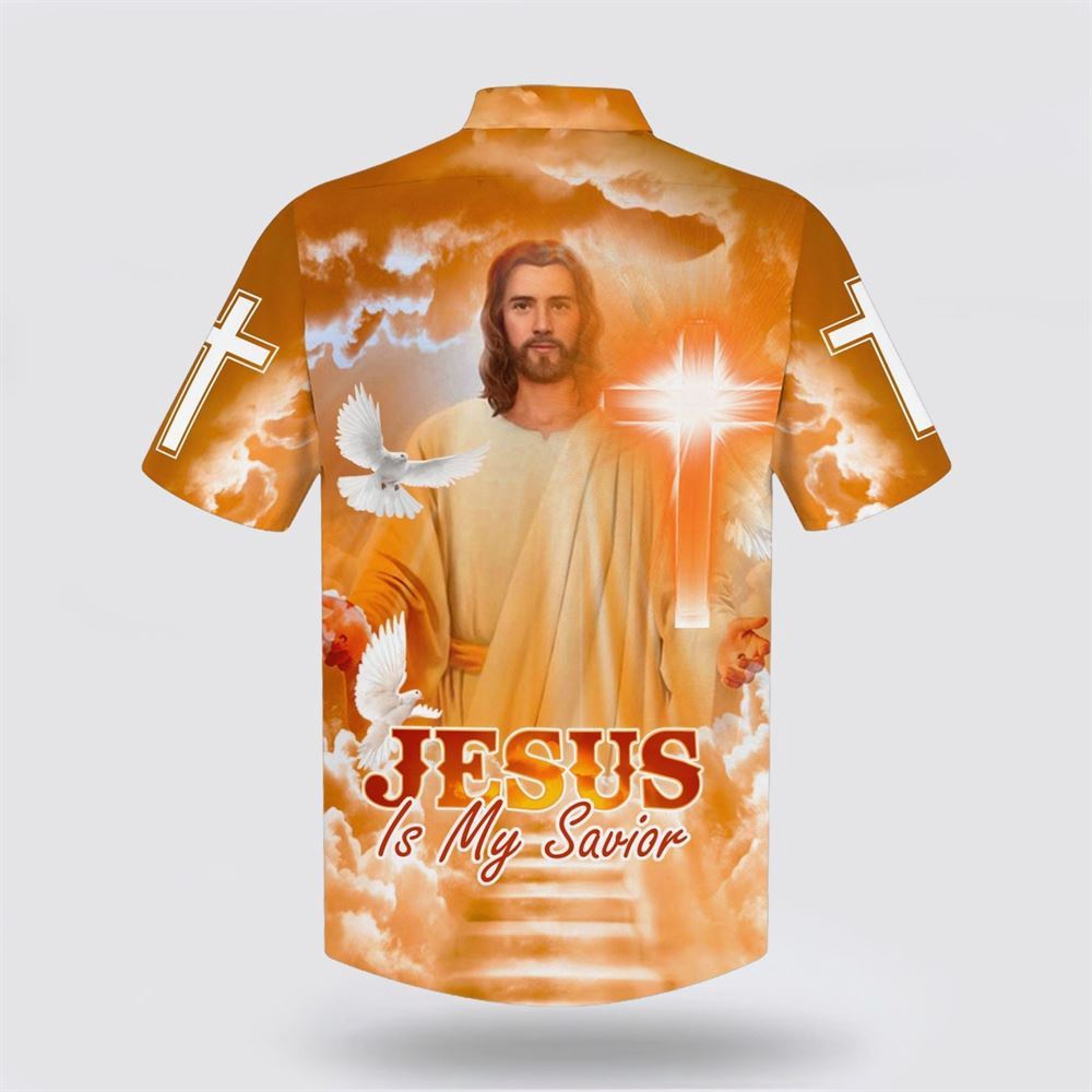Jesus Is My Savior Hawaiian Shirt Jesus Christ In Heaven Hawaiian Shirts Christian Hawaiian Shirt Christian Summer Short Sleeve Shirt 2 tej6di.jpg
