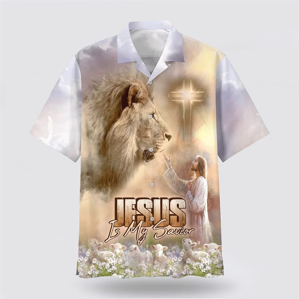 Jesus Is My Savior Lion Hawaiian Shirt Christian Hawaiian Shirt Christian Summer Short Sleeve Shirt 1 eciikz.jpg Jesus Is My Savior Lion Hawaiian Shirt Christian Hawaiian Shirt Christian Summer Short Sleeve Shirt 1 eciikz.jpg