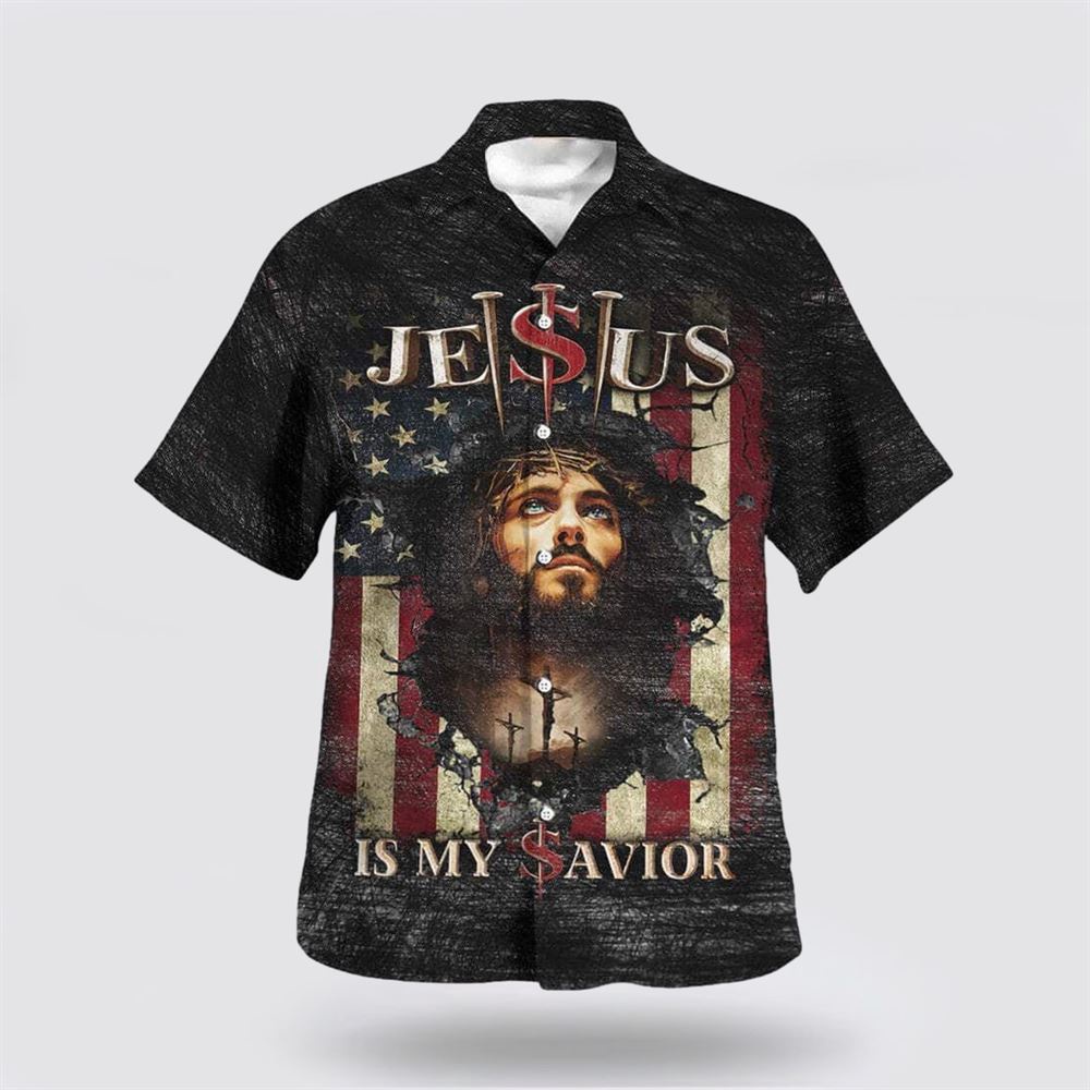 Jesus Is My Savior US American Flag Christian Hawaiian Shirt Christian Summer Short Sleeve Shirt 1 dkjgey.jpg Jesus Is My Savior US American Flag Christian Hawaiian Shirt Christian Summer Short Sleeve Shirt 1 dkjgey.jpg