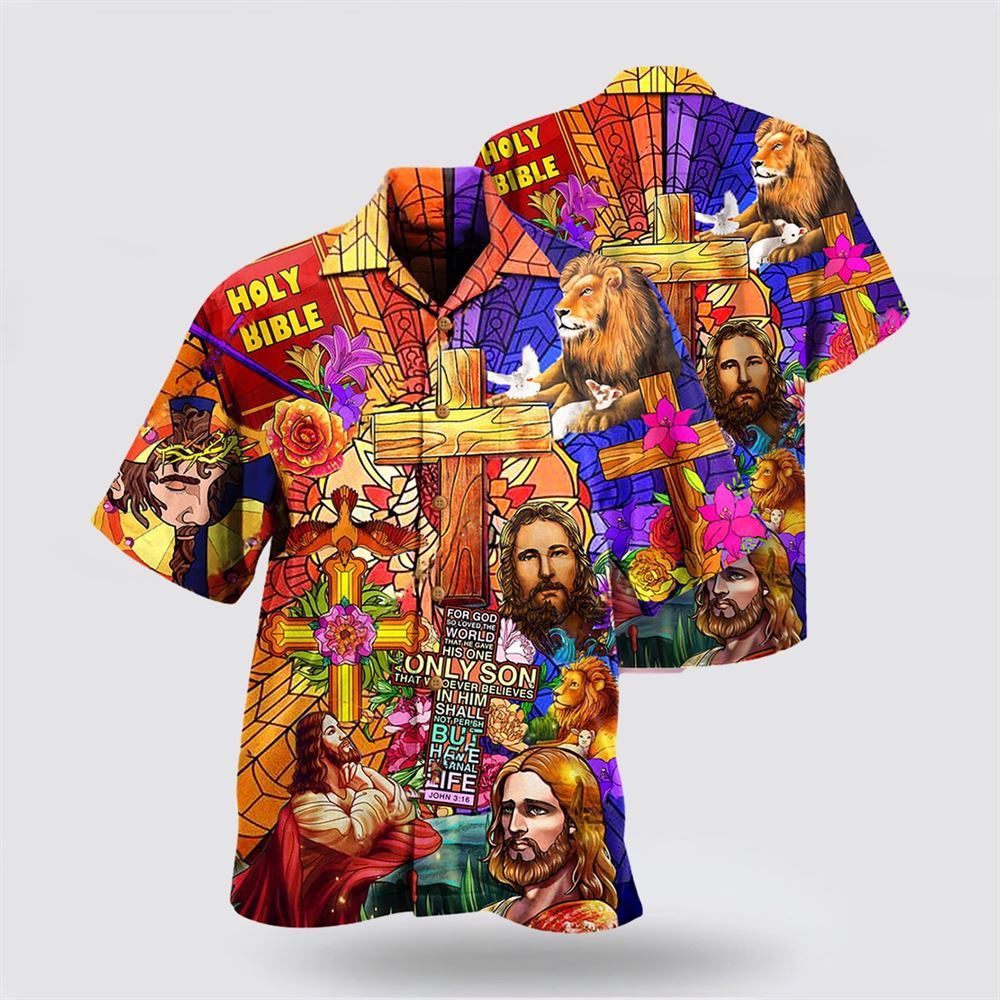 Jesus Lion And Flowers Cool Hawaiian Shirts Christian Hawaiian Shirt Christian Summer Short Sleeve Shirt 2 mkzq8i.jpg Jesus Lion And Flowers Cool Hawaiian Shirts Christian Hawaiian Shirt Christian Summer Short Sleeve Shirt 2 mkzq8i.jpg