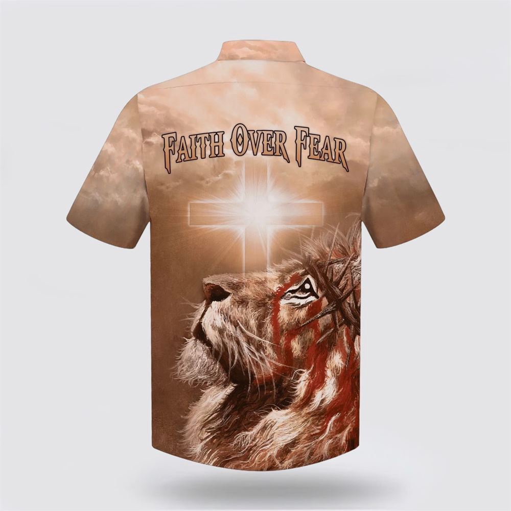 Jesus Lion Cross Flag Faith Over Fear Hawaiian Shirt Christian Hawaiian Shirt Christian Summer Short Sleeve Shirt 2 qzs6zz.jpg