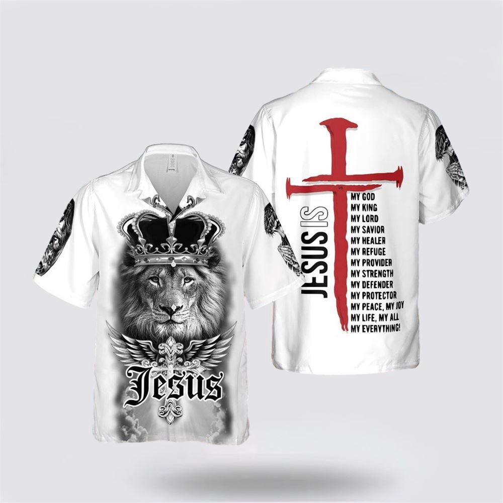 Jesus Lion Crown Jesus I My Everything Hawaiian Shirt Religious Hawaiian Shirt Christian Aloha Shirt Christian Gift 1 oundjm.jpg Jesus Lion Crown Jesus I My Everything Hawaiian Shirt Religious Hawaiian Shirt Christian Aloha Shirt Christian Gift 1 oundjm.jpg