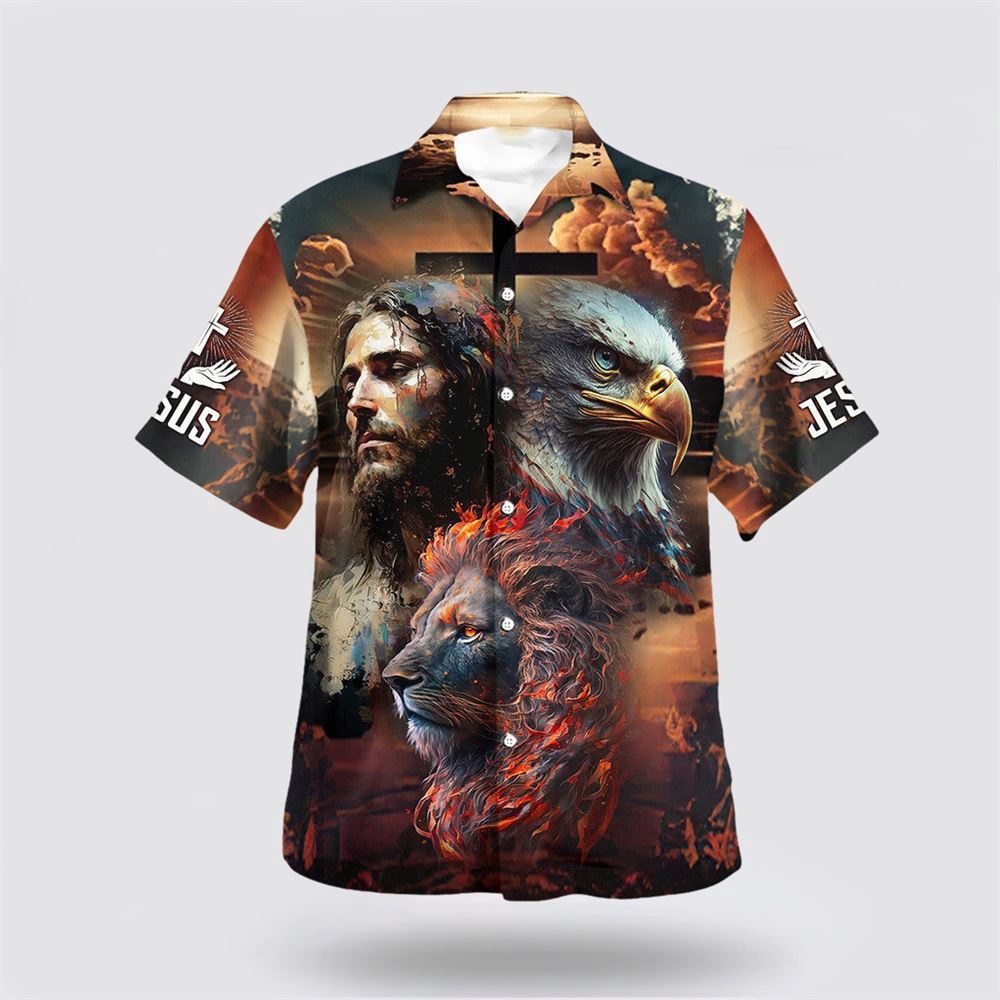 Jesus Lion Eagle Face Hawaiian Shirt Christian Hawaiian Shirt Christian Summer Short Sleeve Shirt 1 x9yctq.jpg Jesus Lion Eagle Face Hawaiian Shirt Christian Hawaiian Shirt Christian Summer Short Sleeve Shirt 1 x9yctq.jpg