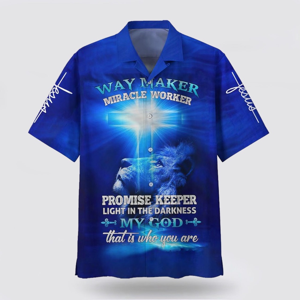 Jesus Lion Way Maker Miracle Worker Promise Keeper Light In The Darkness My God That Is Who You Are Hawaiian Shirt Christian Hawaiian Shirt 1 lmw7sy.jpg Jesus Lion Way Maker Miracle Worker Promise Keeper Light In The Darkness My God That Is Who You Are Hawaiian Shirt Christian Hawaiian Shirt 1 lmw7sy.jpg