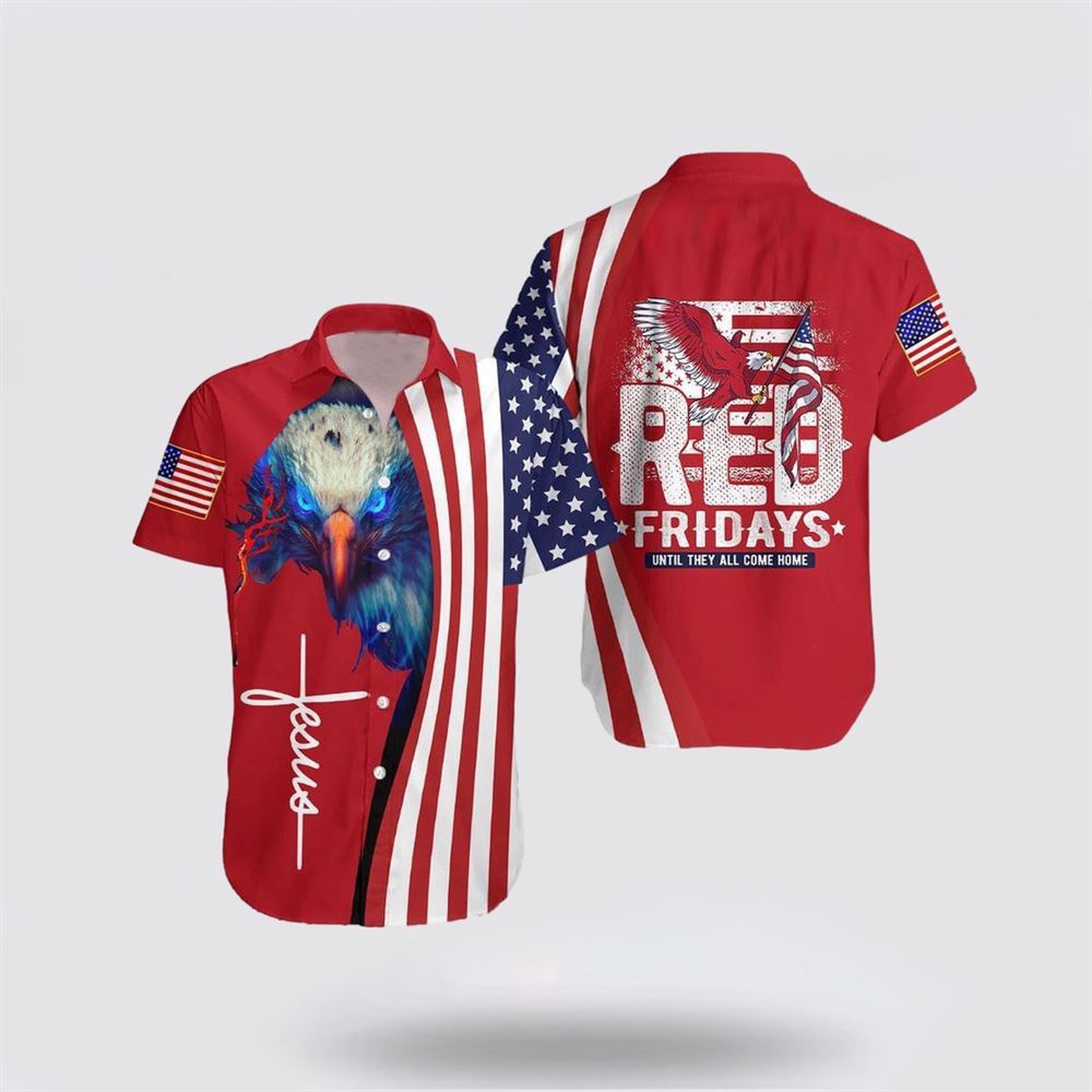 Jesus On Friday We Wear Red Hawaiian Shirt Religious Hawaiian Shirt Christian Aloha Shirt Christian Gift 1 hlrwt9.jpg