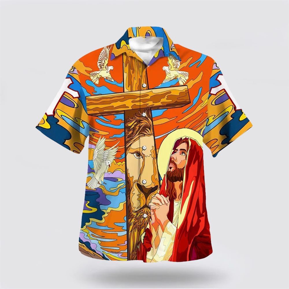 Jesus Prayer Lion Cross 1 Hawaiian Shirts Christian Hawaiian Shirt Christian Summer Short Sleeve Shirt 1 es1ewf.jpg Jesus Prayer Lion Cross 1 Hawaiian Shirts Christian Hawaiian Shirt Christian Summer Short Sleeve Shirt 1 es1ewf.jpg