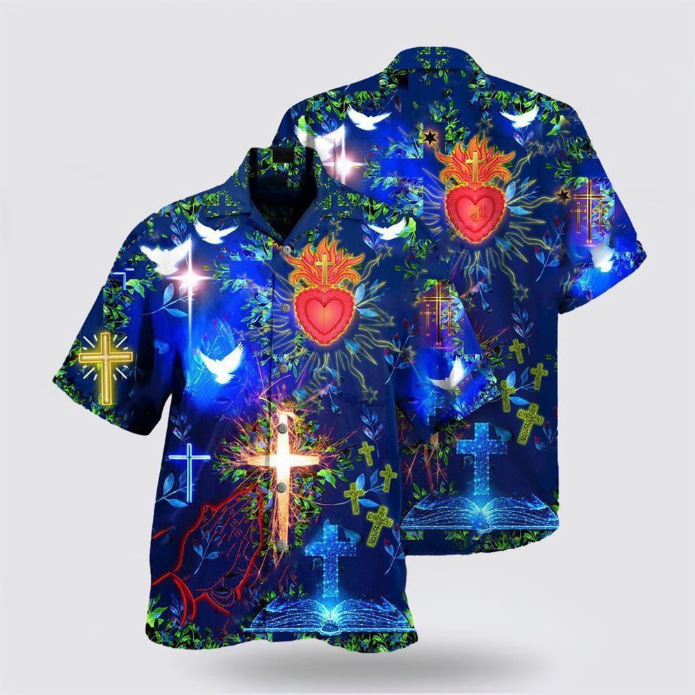 Jesus Put God First And Youll Be Last In Blue Hawaiian Shirts Christian Hawaiian Shirt Christian Summer Short Sleeve Shirt 2 a9ssby.jpg