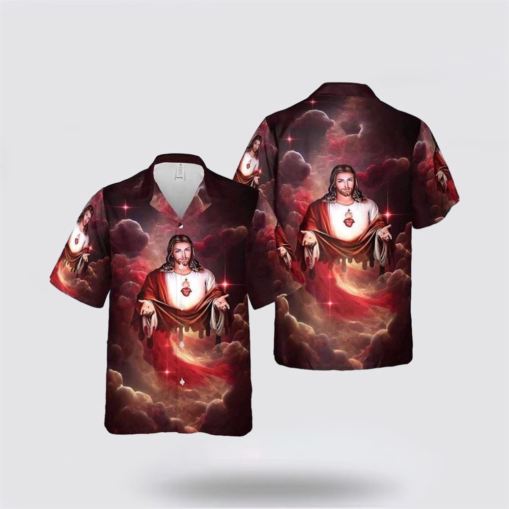 Jesus Take My Hand Red Cloud Galaxy Christian Hawaiian Shirt Religious Hawaiian Shirt Christian Aloha Shirt Christian Gift 1 h8jg9h.jpg