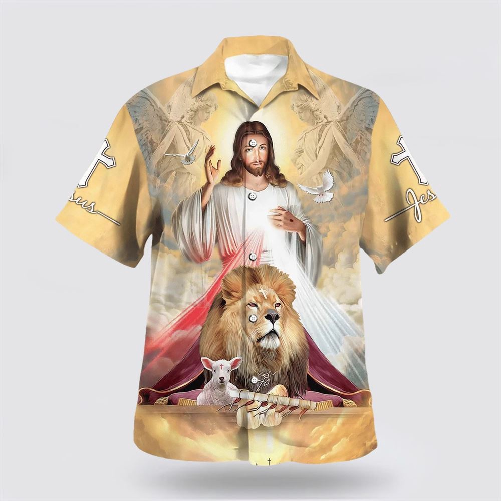 Jesus The Lion And The Lamb Hawaiian Shirts Christian Hawaiian Shirt Christian Summer Short Sleeve Shirt 1 iqvprj.jpg Jesus The Lion And The Lamb Hawaiian Shirts Christian Hawaiian Shirt Christian Summer Short Sleeve Shirt 1 iqvprj.jpg