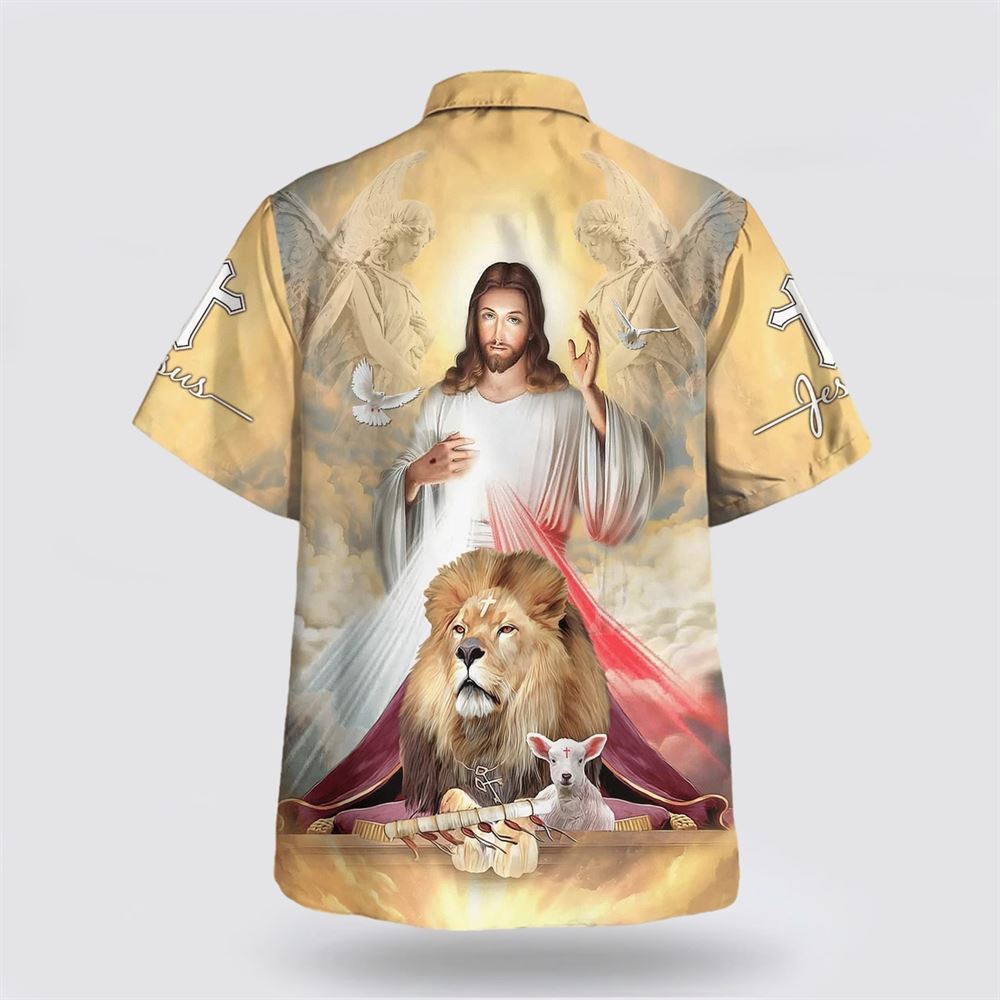 Jesus The Lion And The Lamb Hawaiian Shirts Christian Hawaiian Shirt Christian Summer Short Sleeve Shirt 2 e490if.jpg Jesus The Lion And The Lamb Hawaiian Shirts Christian Hawaiian Shirt Christian Summer Short Sleeve Shirt 2 e490if.jpg