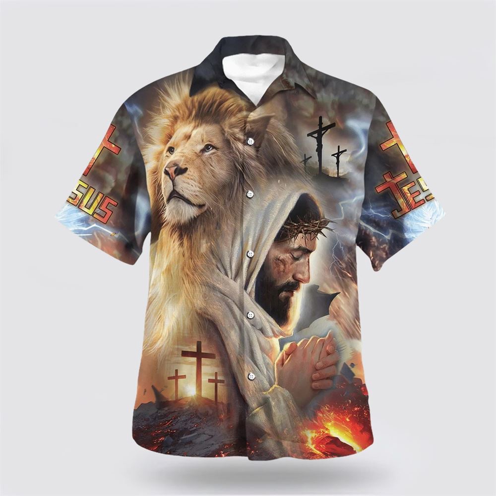 Jesus With Lion Hawaiian Shirt Christian Hawaiian Shirt Christian Summer Short Sleeve Shirt 1 j9tory.jpg Jesus With Lion Hawaiian Shirt Christian Hawaiian Shirt Christian Summer Short Sleeve Shirt 1 j9tory.jpg