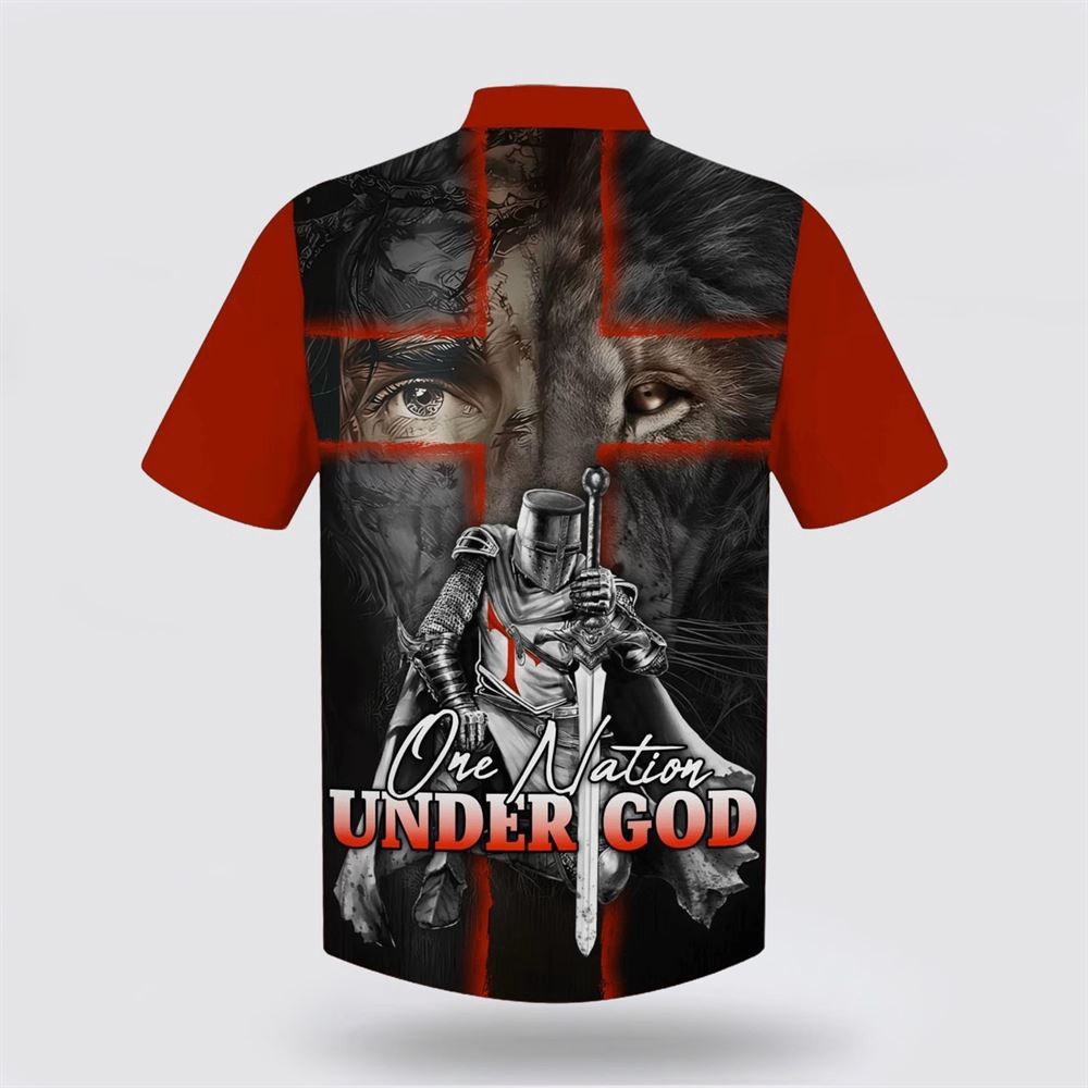 Lion And Warrior One Nation Under God Hawaiian Shirt Christian Hawaiian Shirt Christian Summer Short Sleeve Shirt 2 u7kbw3.jpg Lion And Warrior One Nation Under God Hawaiian Shirt Christian Hawaiian Shirt Christian Summer Short Sleeve Shirt 2 u7kbw3.jpg
