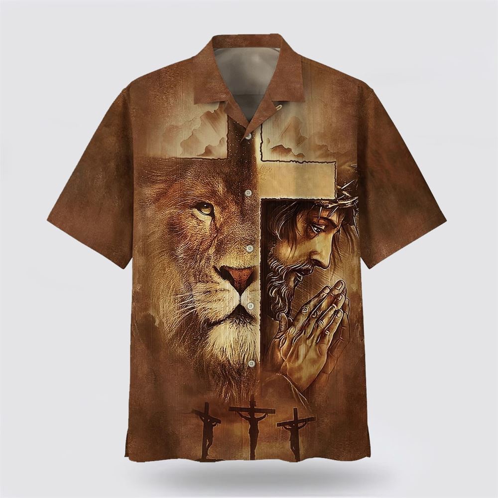 Lion Jesus Pray Cross Hawaiian Shirt Christian Hawaiian Shirt Christian Summer Short Sleeve Shirt 1 qlxbqw.jpg Lion Jesus Pray Cross Hawaiian Shirt Christian Hawaiian Shirt Christian Summer Short Sleeve Shirt 1 qlxbqw.jpg