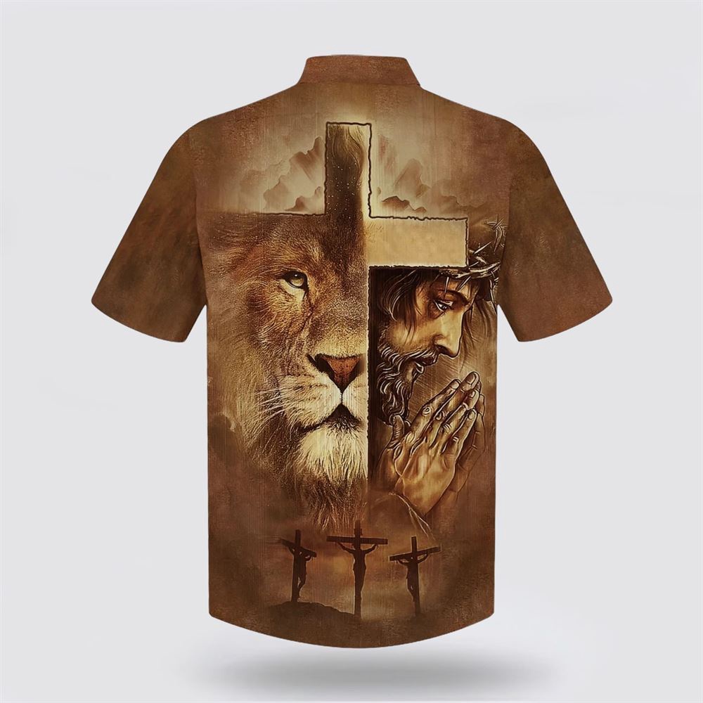 Lion Jesus Pray Cross Hawaiian Shirt Christian Hawaiian Shirt Christian Summer Short Sleeve Shirt 2 zhfnaw.jpg Lion Jesus Pray Cross Hawaiian Shirt Christian Hawaiian Shirt Christian Summer Short Sleeve Shirt 2 zhfnaw.jpg