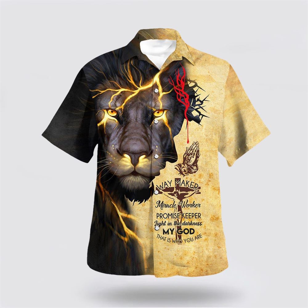 Lion Jesus Way Maker Miracle Worker Hawaiian Shirt Christian Hawaiian Shirt Christian Summer Short Sleeve Shirt 1 batn5n.jpg Lion Jesus Way Maker Miracle Worker Hawaiian Shirt Christian Hawaiian Shirt Christian Summer Short Sleeve Shirt 1 batn5n.jpg