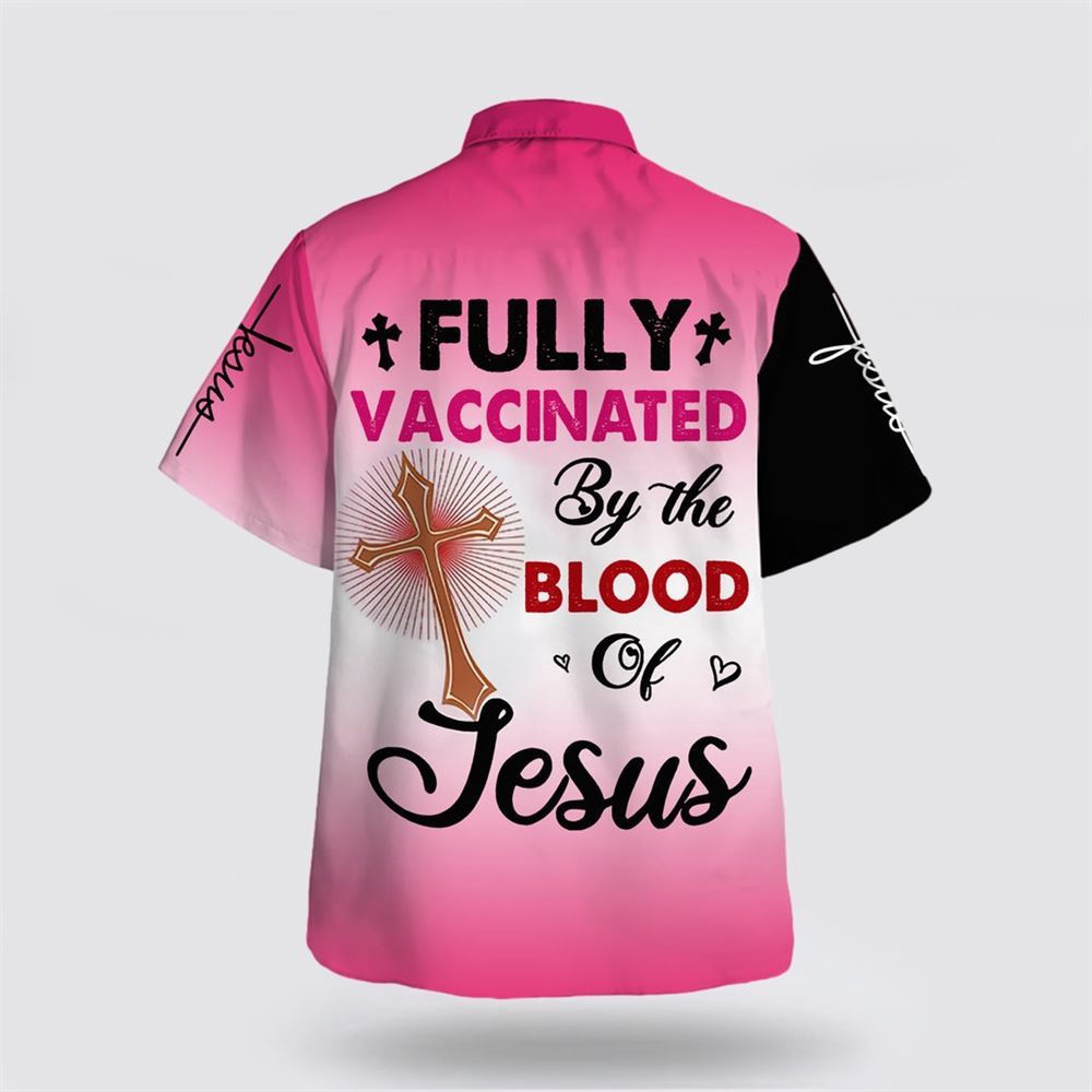 Lion Pink Fully Vaccinated By The Blood Of Jesus Hawaiian Shirt Christian Hawaiian Shirt Christian Summer Short Sleeve Shirt 2 qgxkcm.jpg