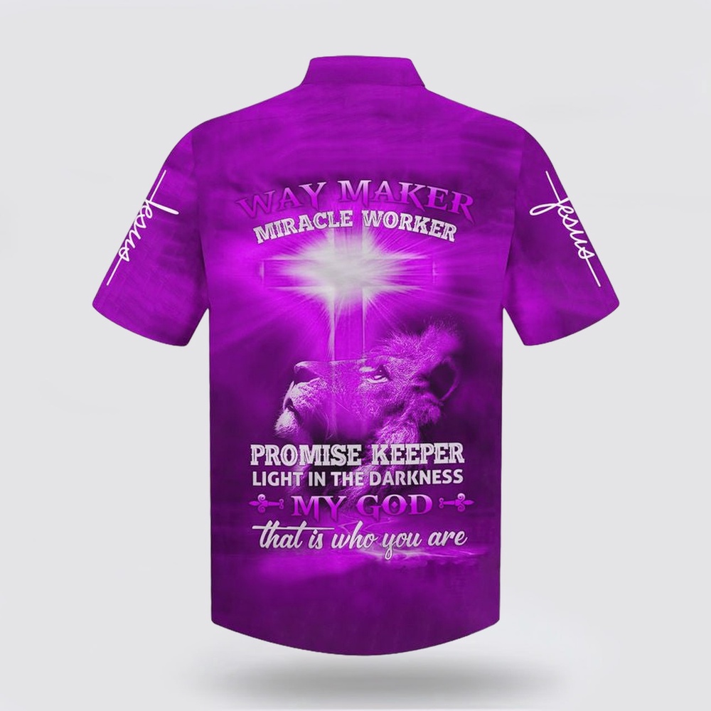Lion Way Maker Miracle Worker Promise Keeper Light In The Darkness My God That Is Who You Are Jesus Hawaiian Shirt Christian Hawaiian Shirt 2 zsb5ko.jpg
