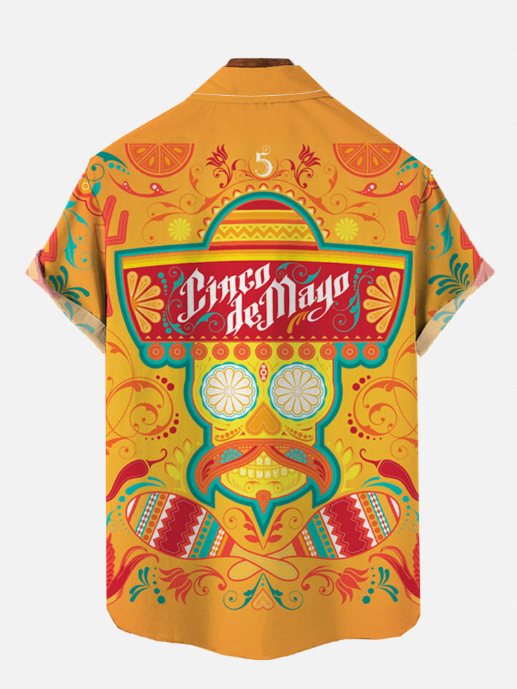 Mexican Hawaiian Shirt Casual Yellow Cinco De Mayo Exotic Mexican Style Skull Hawaiian Shirt 2 phywag.jpg Mexican Hawaiian Shirt Casual Yellow Cinco De Mayo Exotic Mexican Style Skull Hawaiian Shirt 2 phywag.jpg