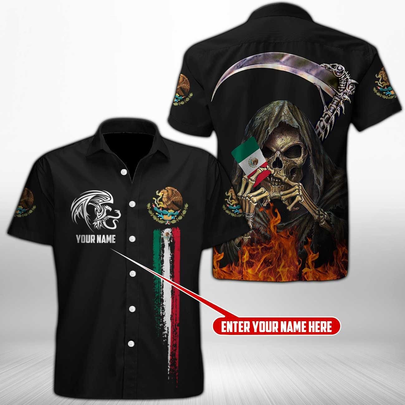 Mexican Hawaiian Shirt Customize Mexico Eagle Skull Hawaiian Shirt 1 d34s8x.jpg Mexican Hawaiian Shirt Customize Mexico Eagle Skull Hawaiian Shirt 1 d34s8x.jpg