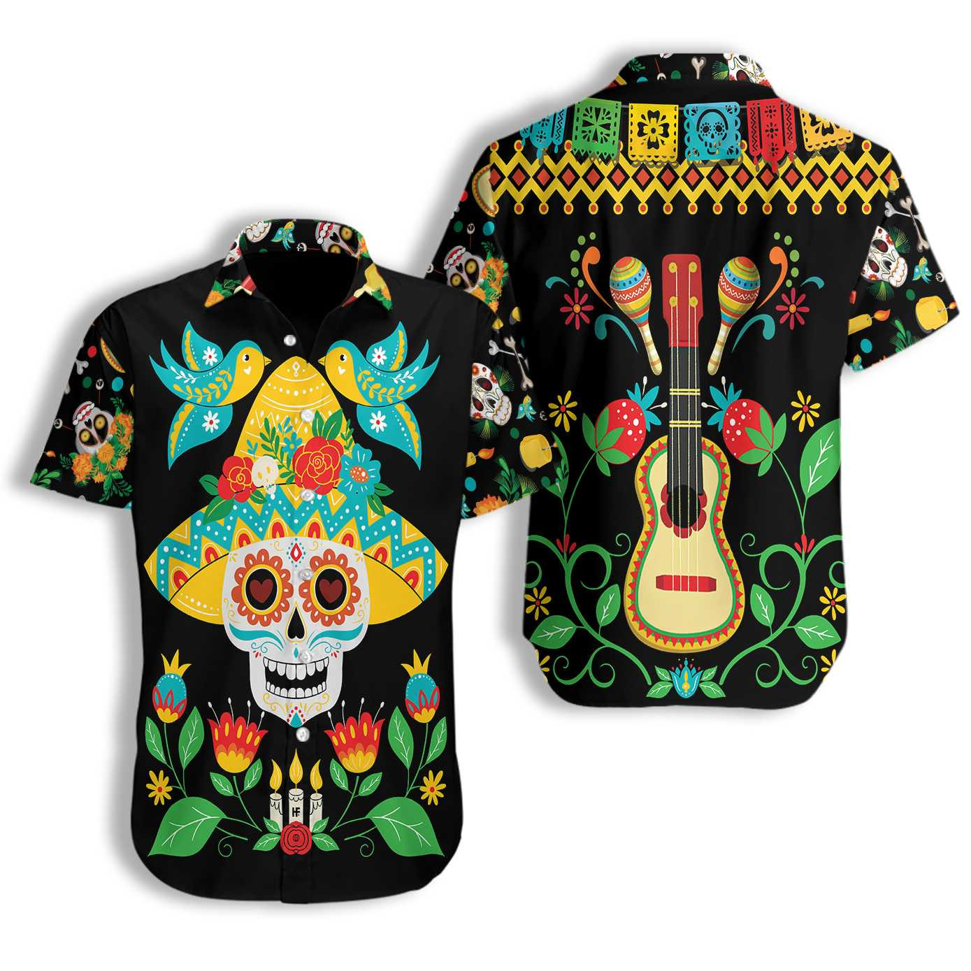 Mexican Hawaiian Shirt Day Of Dead Sugar Skull And Guitar Hawaiian Shirt Funny Mexican Skull Halloween Shirt 1 wx1ln8.jpg Mexican Hawaiian Shirt Day Of Dead Sugar Skull And Guitar Hawaiian Shirt Funny Mexican Skull Halloween Shirt 1 wx1ln8.jpg