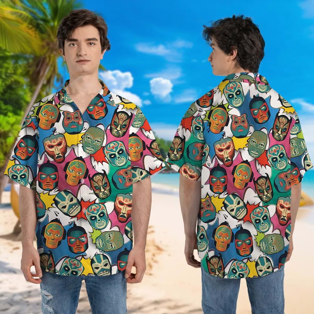 Mexican Hawaiian Shirt Huichol Art Lucha Libre Unisex Hawaiian Shirt 2 ol2ks7.jpg Mexican Hawaiian Shirt Huichol Art Lucha Libre Unisex Hawaiian Shirt 2 ol2ks7.jpg