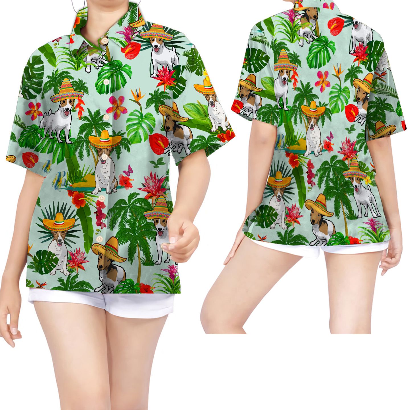 Mexican Hawaiian Shirt Jack Russel Wearing Mexican Hat Tropical Women Hawaiian Shirt For Dog Lovers From Mexico 1 m7ne10.jpg Mexican Hawaiian Shirt Jack Russel Wearing Mexican Hat Tropical Women Hawaiian Shirt For Dog Lovers From Mexico 1 m7ne10.jpg