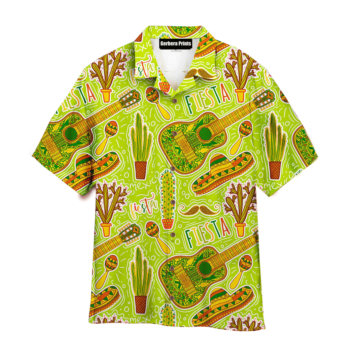 Mexican Hawaiian Shirt Let s Fiesta Party Mexican Green Hawaiian Shirt 1 erun7z.jpg