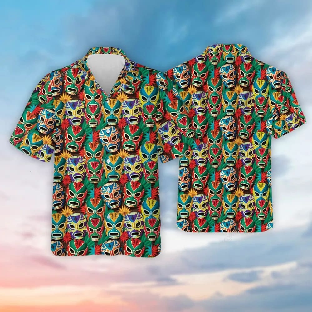 Mexican Hawaiian Shirt Lucha Libre Masks Summer Men Hawaiian Shirt 2 odmhyt.jpg Mexican Hawaiian Shirt Lucha Libre Masks Summer Men Hawaiian Shirt 2 odmhyt.jpg