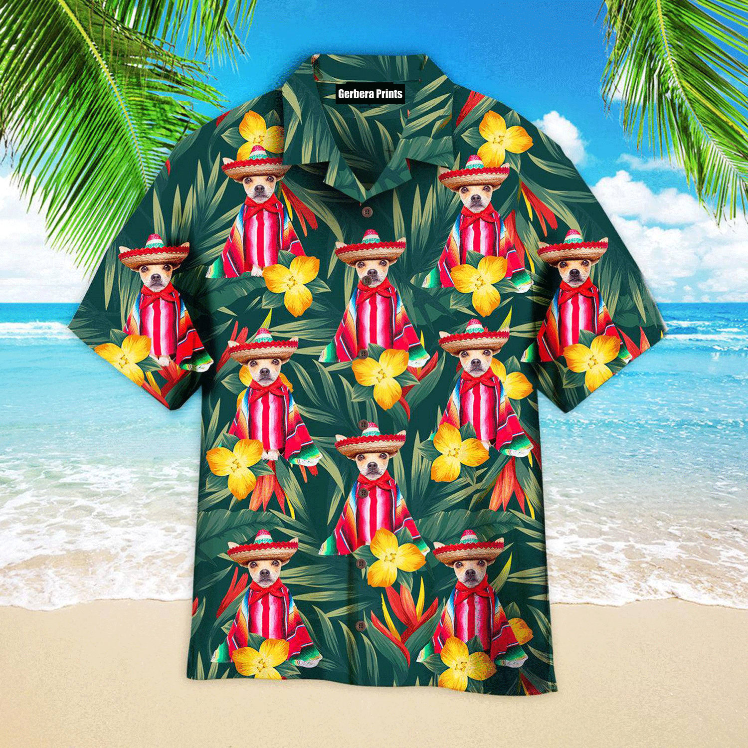 Mexican Hawaiian Shirt Mexican Chihuahua Dog Tropical Leaves And Flowers Pattern Hawaiian Shirt 2 i7ido8.jpg