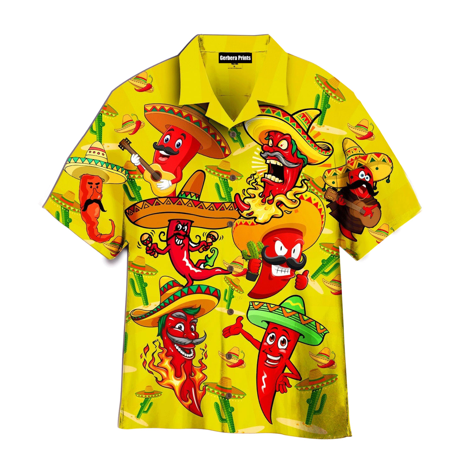 Mexican Hawaiian Shirt Mexican Chili Cinco De Mayo Yellow Hawaiian Shirt 1 s5v4uf.jpg