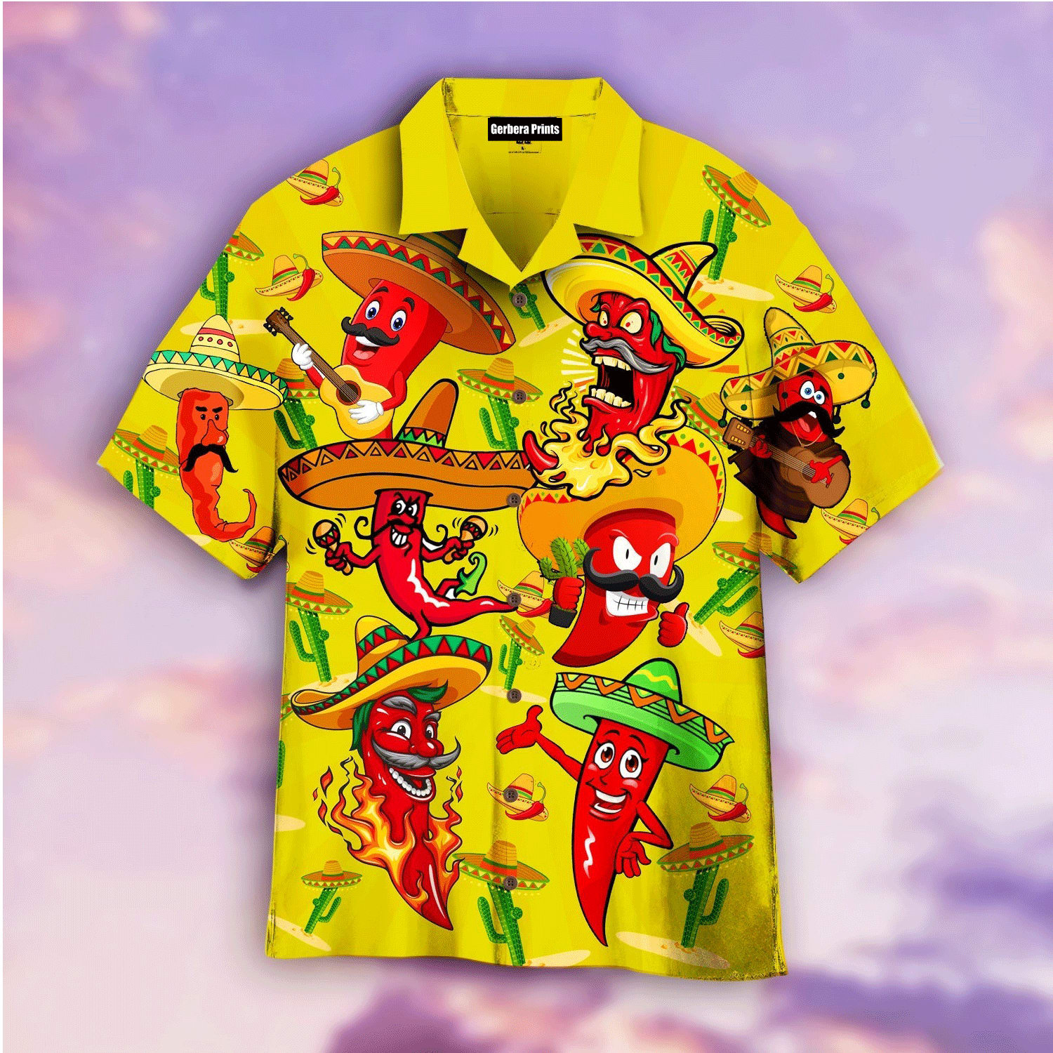 Mexican Hawaiian Shirt Mexican Chili Cinco De Mayo Yellow Hawaiian Shirt 2 zetvol.jpg