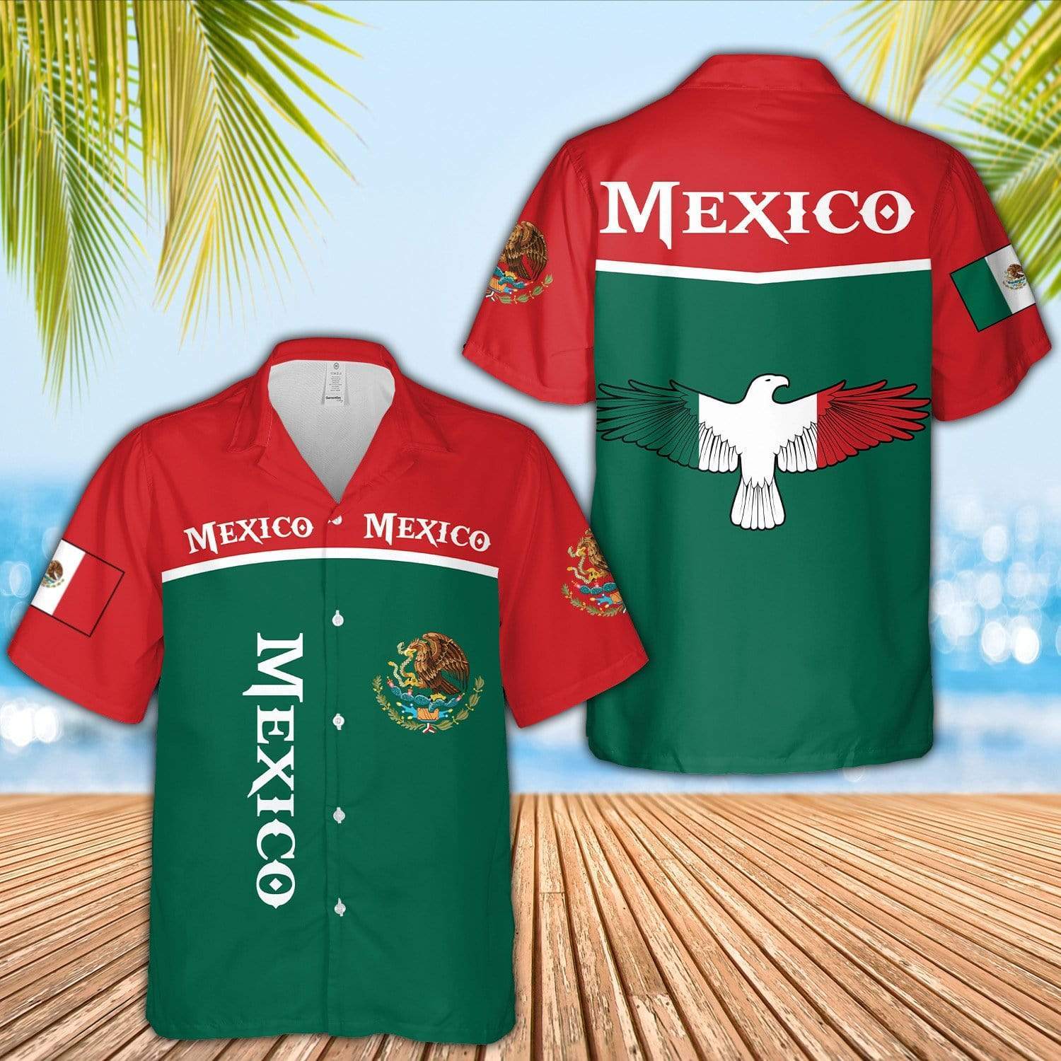 Mexican Hawaiian Shirt Mexico Root Green Red Flag Color Unisex Hawaiian Shirts 2 l1ccta.jpg Mexican Hawaiian Shirt Mexico Root Green Red Flag Color Unisex Hawaiian Shirts 2 l1ccta.jpg