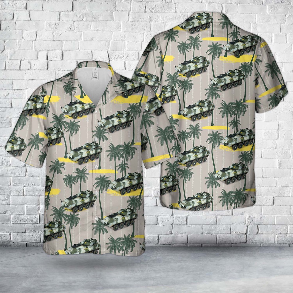 Military Hawaiian Shirt LAV 25 Piranha with 25mm M242 Bushmaster 2nd Light Armored Reconnaissance Battalion US Marines 2005 Hawaiian Shirt 1 ikf11r.jpg
