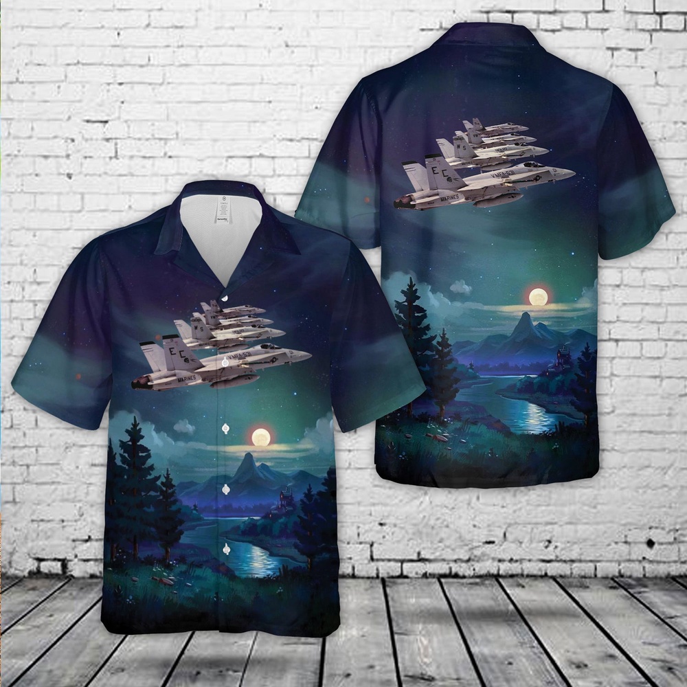 Military Hawaiian Shirt Marine Fighter Attack Squadron 531 VMFA 531 Grey Ghosts FA 18A Hornet Hawaiian Shirt 1 enpl5a.jpg