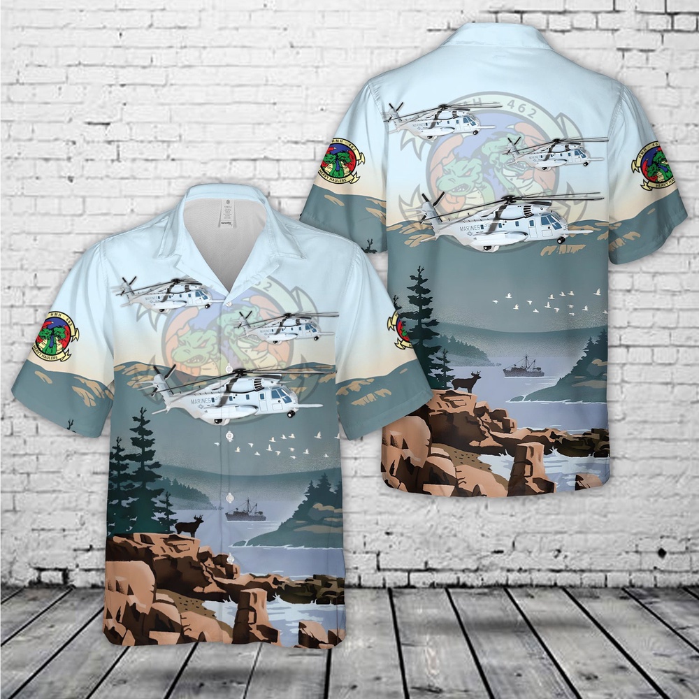 Military Hawaiian Shirt USMC HMH 462 Sikorsky CH 53E Super Stallion Heavy Haulers Hawaiian Shirt 1 vvnudt.jpg Military Hawaiian Shirt USMC HMH 462 Sikorsky CH 53E Super Stallion Heavy Haulers Hawaiian Shirt 1 vvnudt.jpg