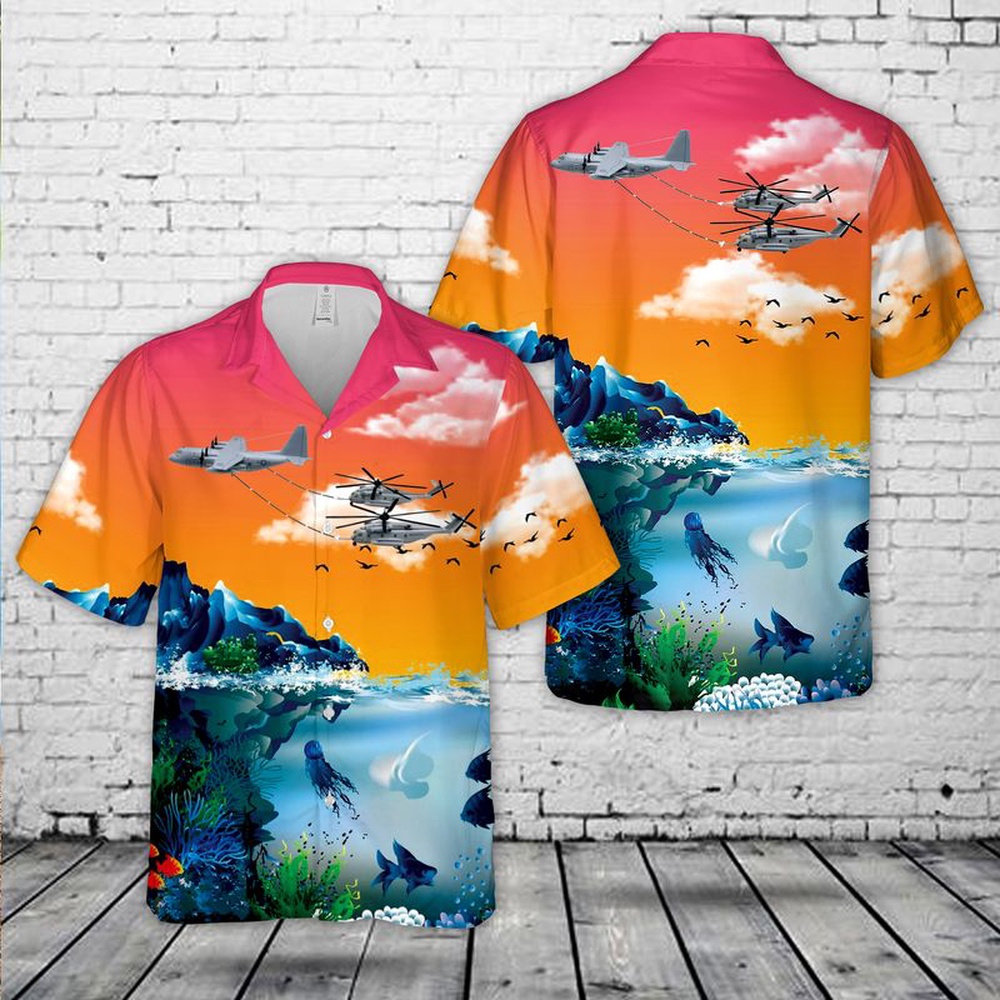Military Hawaiian Shirt USMC KC 130J refueling CH 53Es Hawaiian Shirt 1 cr9zw6.jpg Military Hawaiian Shirt USMC KC 130J refueling CH 53Es Hawaiian Shirt 1 cr9zw6.jpg