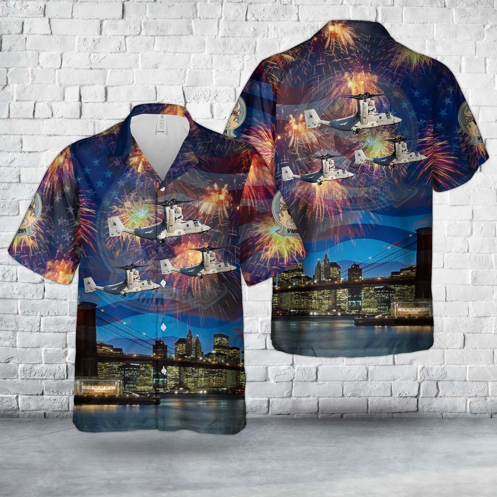 Military Hawaiian Shirt US Marine Corps Bell Boeing MV 22B Osprey Of VMM 261 Ranging Bulls 4th Of July Hawaiian Shirt 1 fkybhp.jpg Military Hawaiian Shirt US Marine Corps Bell Boeing MV 22B Osprey Of VMM 261 Ranging Bulls 4th Of July Hawaiian Shirt 1 fkybhp.jpg